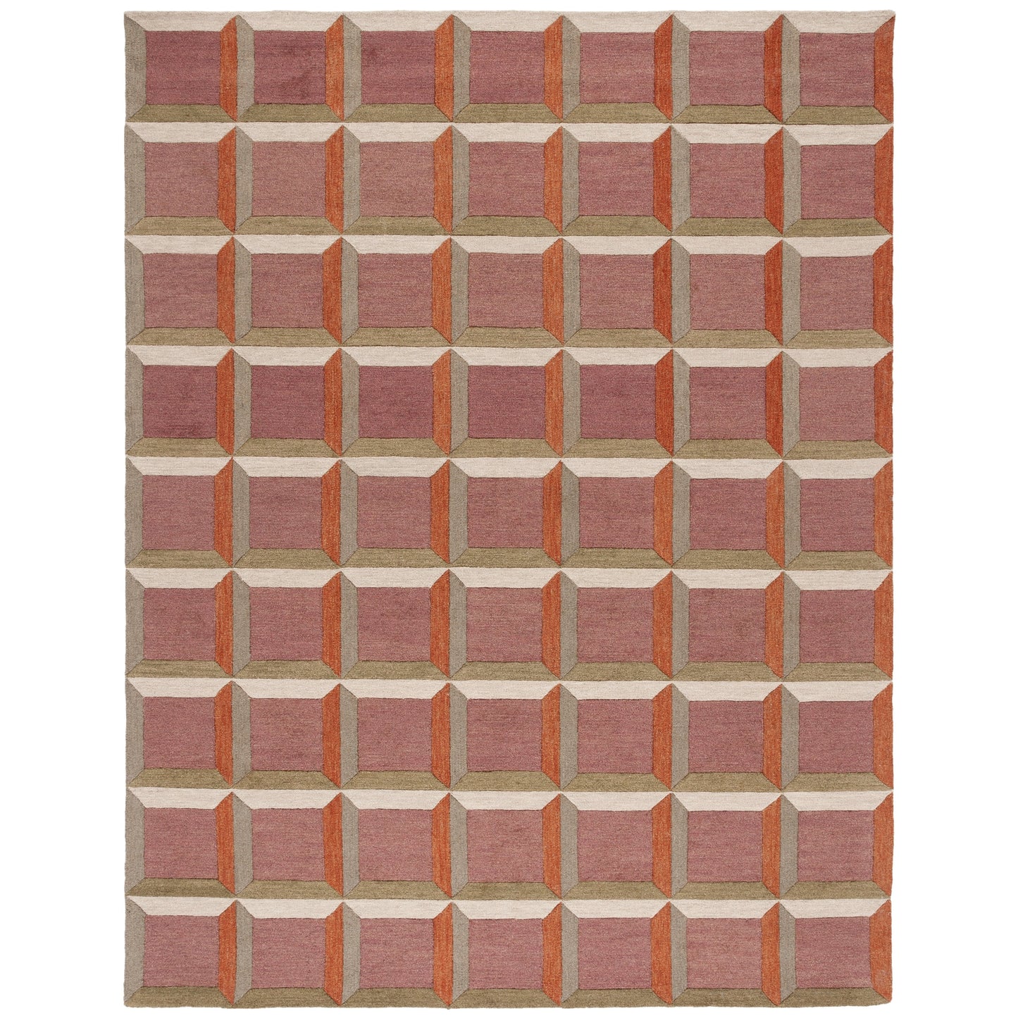 SAFAVIEH Handmade Genre Hikariko Mid-Century Modern Wool Rug