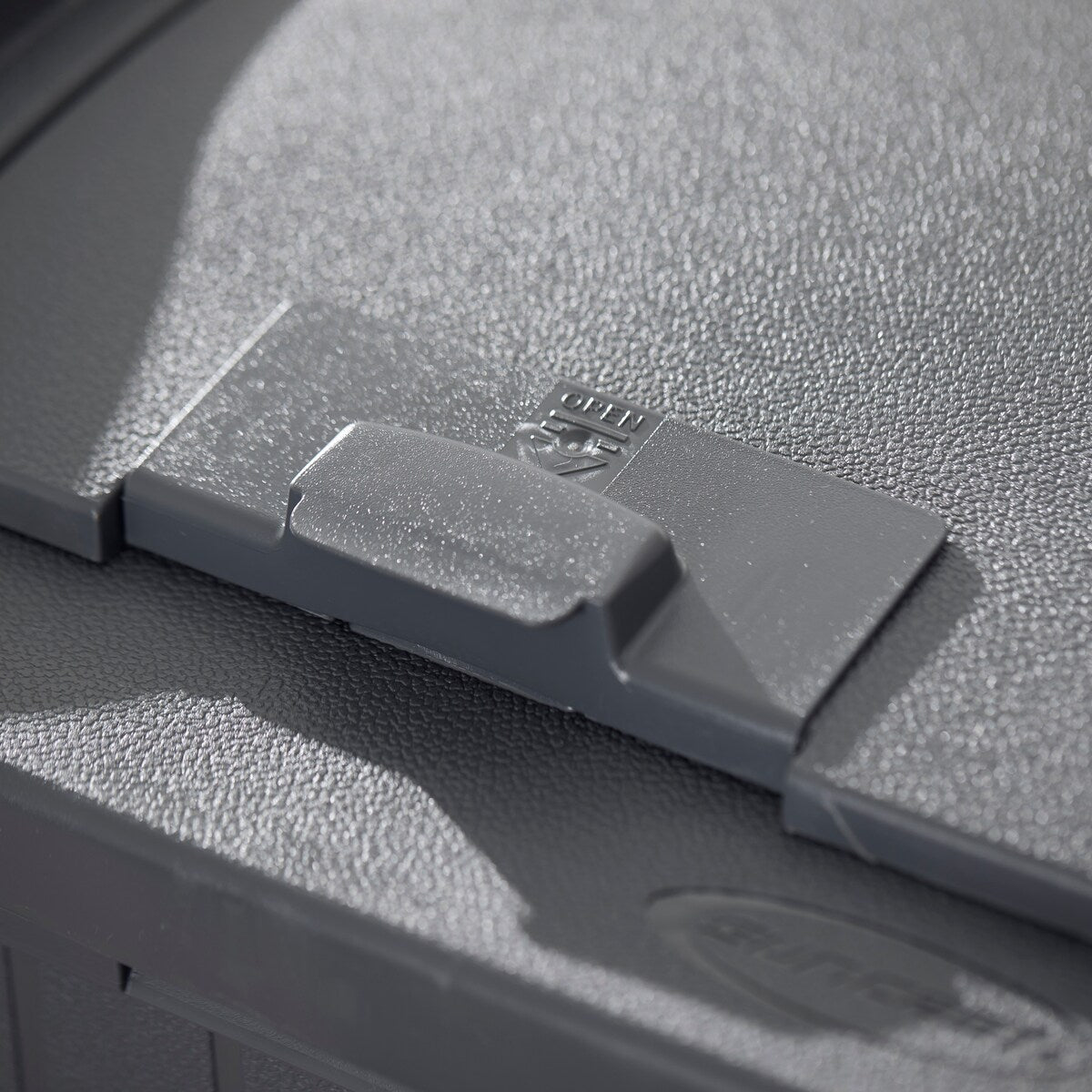 Suncast 30 Gallon Hideaway Trash Waste Bins for Outdoor, Cyberspace