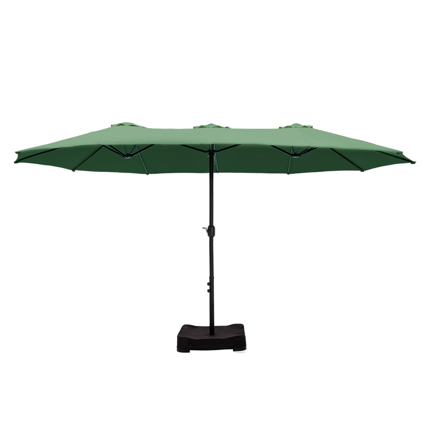 MAISON ARTS Parasol de terrasse extra large double face de 4,5 m avec socle inclus