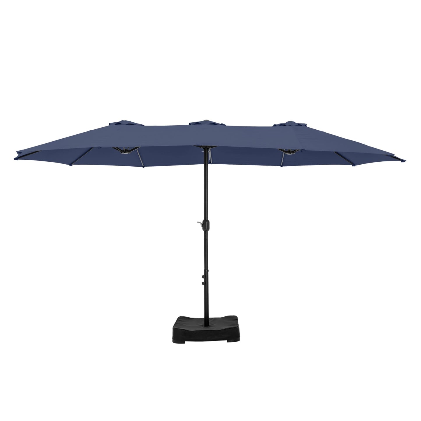 MAISON ARTS Parasol de terrasse extra large double face de 4,5 m avec socle inclus