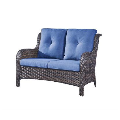 Gymojoy Ensemble de canapé en rotin pour extérieur, canapé deux places