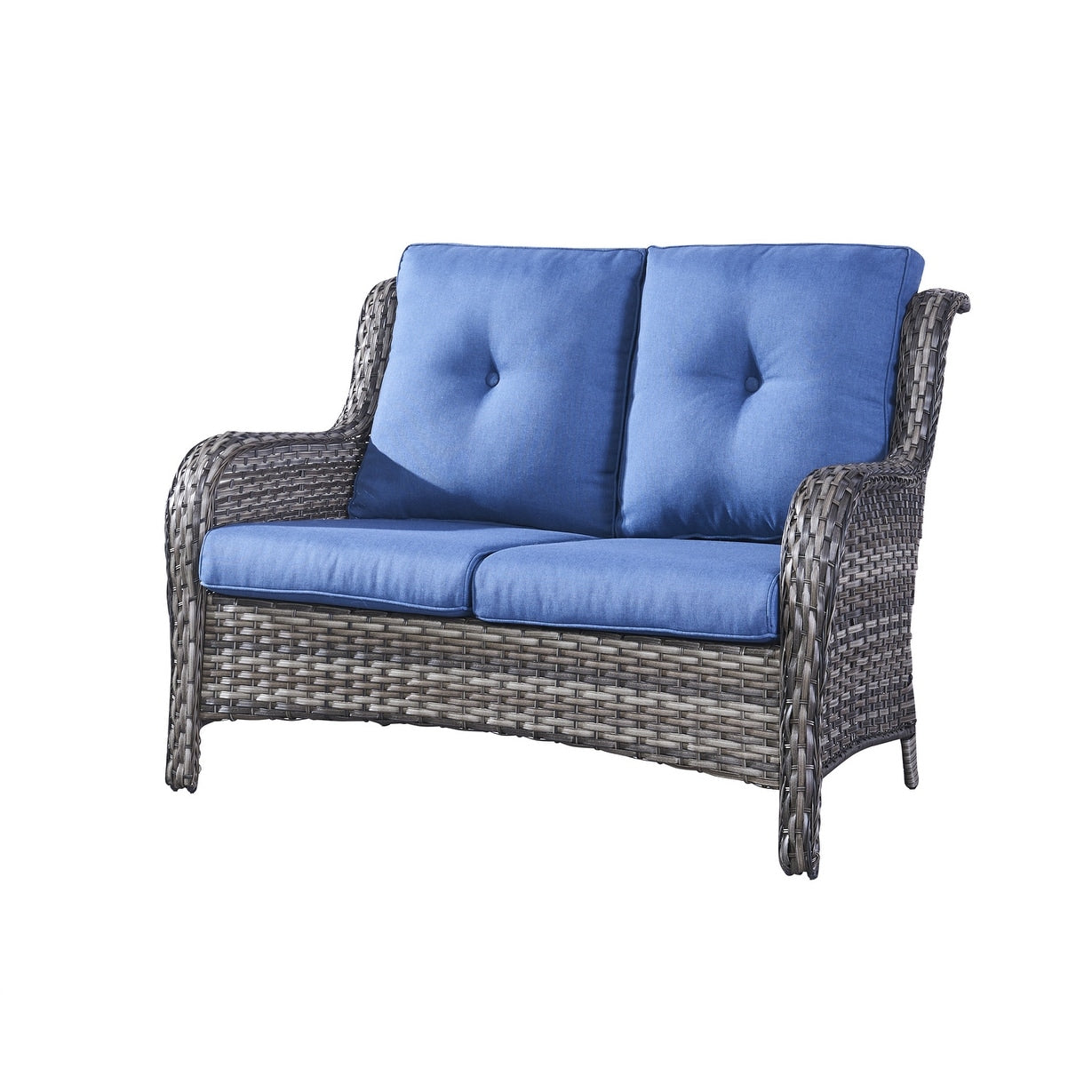 Gymojoy Ensemble de canapé en rotin pour extérieur, canapé deux places