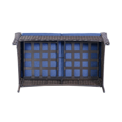 Gymojoy Ensemble de canapé en rotin pour extérieur, canapé deux places