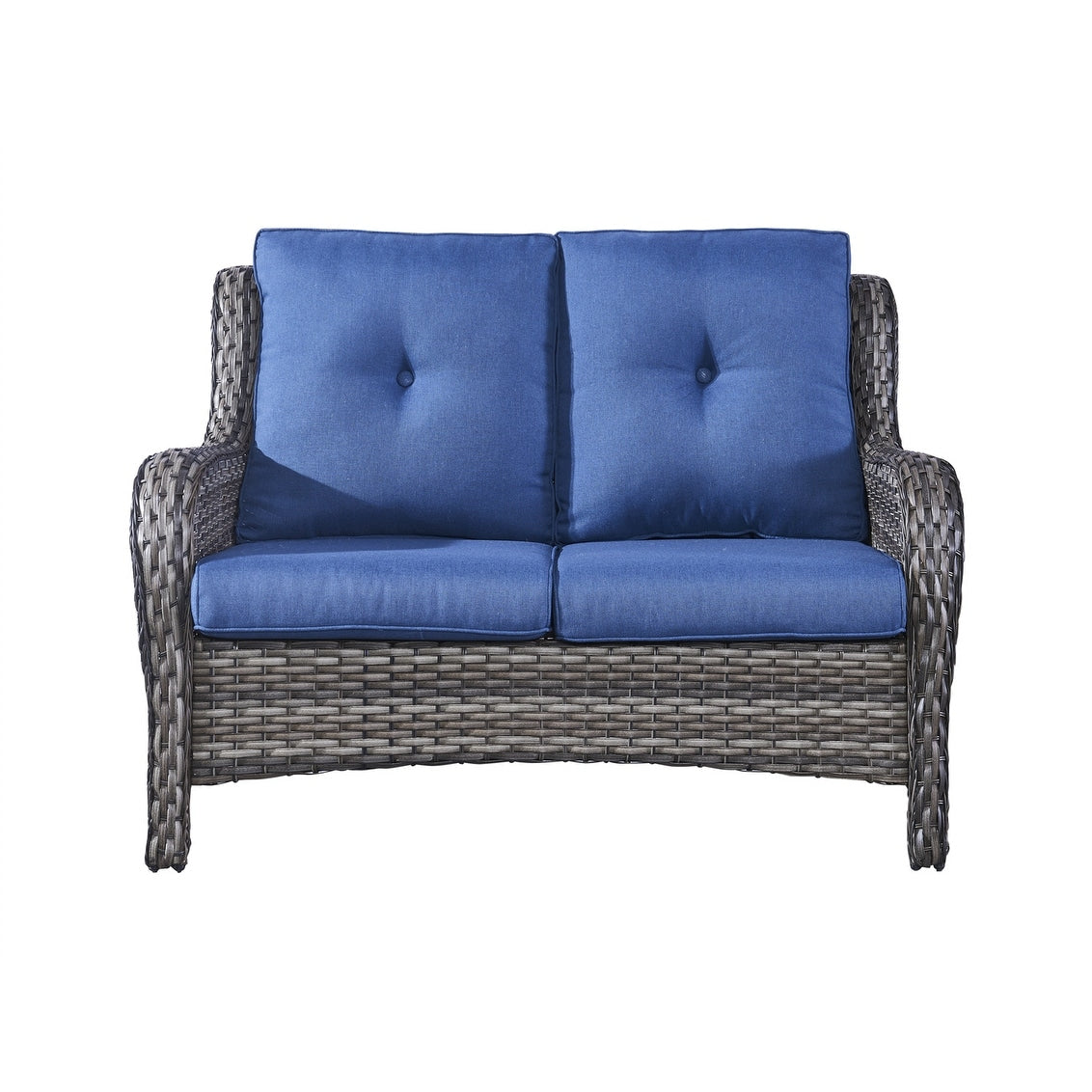 Gymojoy Ensemble de canapé en rotin pour extérieur, canapé deux places