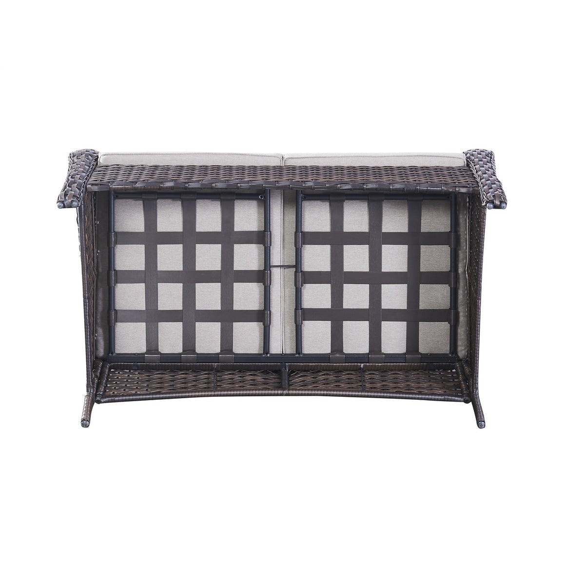 Gymojoy Ensemble de canapé en rotin pour extérieur, canapé deux places