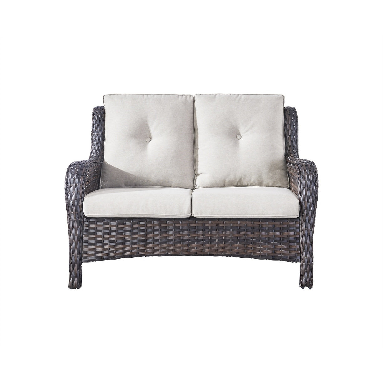 Gymojoy Ensemble de canapé en rotin pour extérieur, canapé deux places