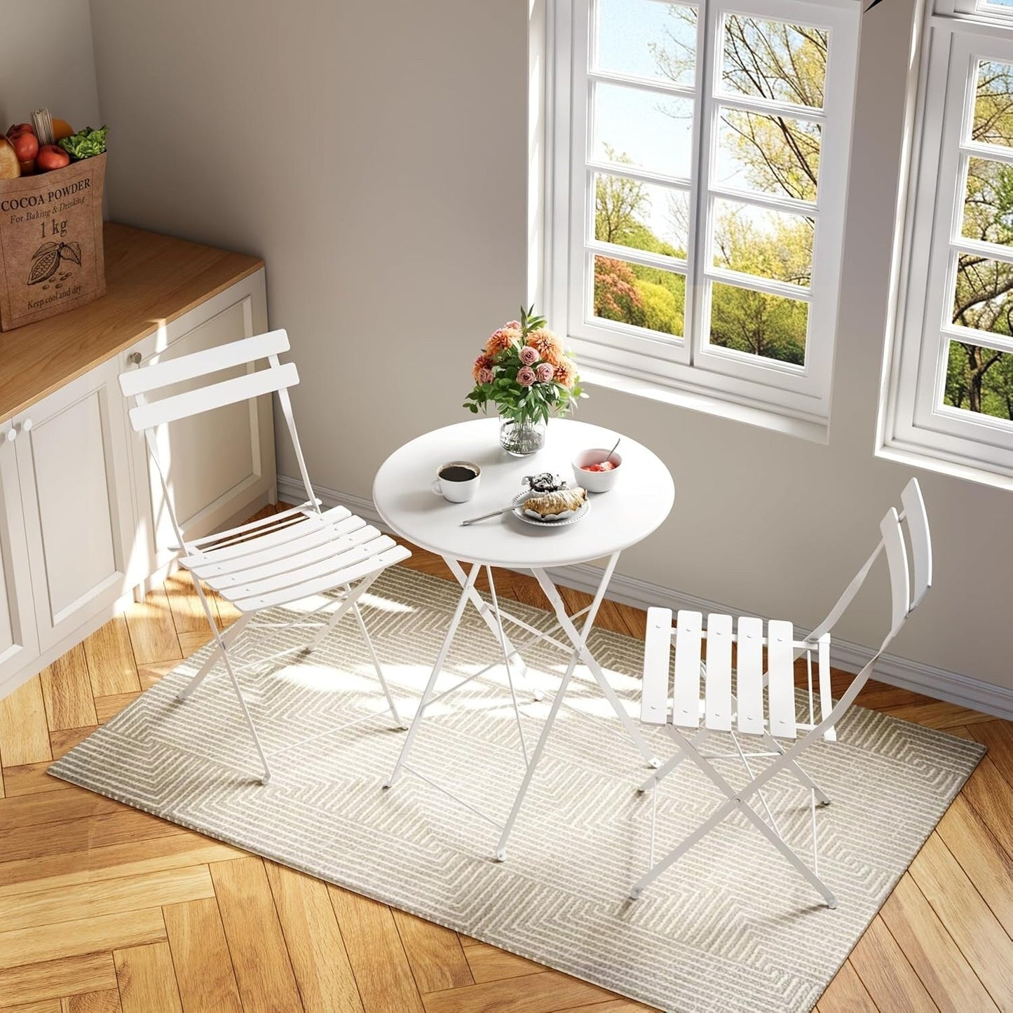 Ensembles de bistro de terrasse 3 pièces