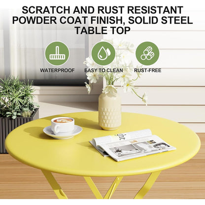 Ensembles de bistro de terrasse 3 pièces