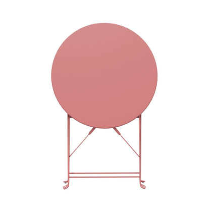 Ensemble de bistro pliable en métal 3 pièces, ensemble de conversation résistant aux intempéries pour l'intérieur et l'extérieur, pour patio, cour, jardin.