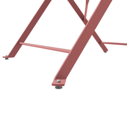 Ensemble de bistro pliable en métal 3 pièces, ensemble de conversation résistant aux intempéries pour l'intérieur et l'extérieur, pour patio, cour, jardin.