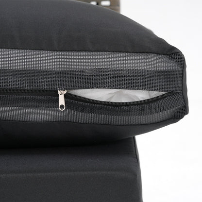 Ensemble de canapés modulaires d'extérieur pour 6 personnes avec coussins