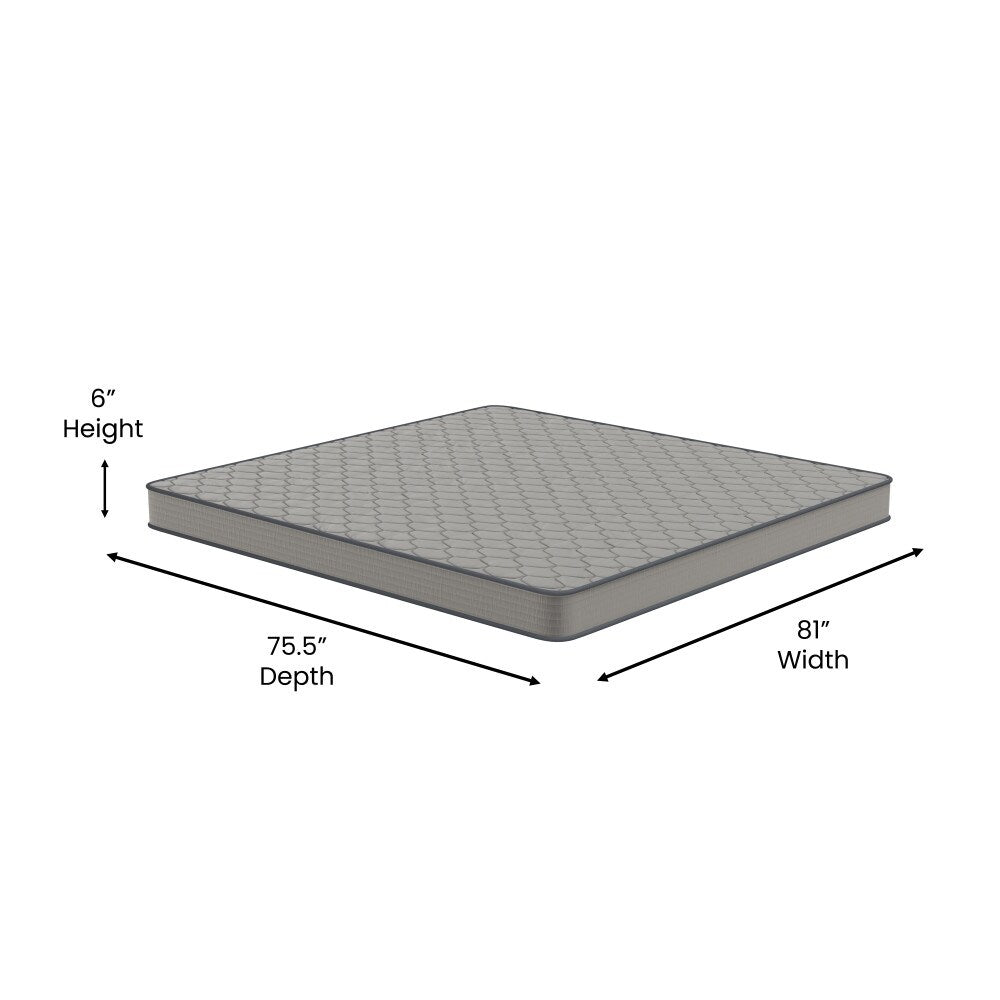 Matelas hybride à ressorts ensachés à revêtement semi-ferme