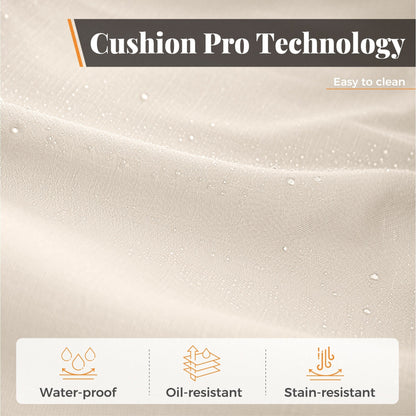 Ensemble de repas de jardin MAISON ARTS 7 pièces en fonte d'aluminium avec table rectangulaire extensible et 6 chaises en fonte d'aluminium