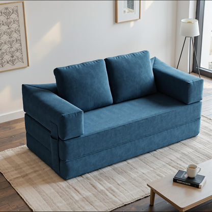 Canapé-lit convertible rembourré de 70,87 pouces, chaise convertible, canapé de sol confortable pour salon, chambre à coucher, tissu chenille.