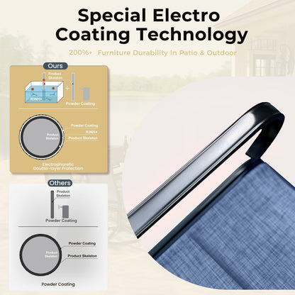 Ensemble de repas de jardin MAISON ARTS 8 pièces avec parasol de jardin de 13 pieds