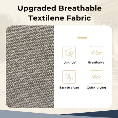 Ensemble de repas de jardin MAISON ARTS 8 pièces avec parasol de jardin de 13 pieds