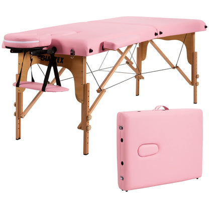 Table de massage portable 84''L, lit de spa facial réglable, pour tatouage, avec sac de transport.