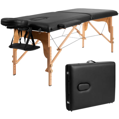 Table de massage portable 84''L, lit de spa facial réglable, pour tatouage, avec sac de transport.
