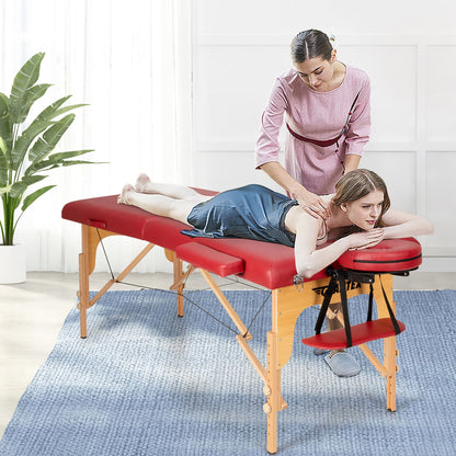 Table de massage portable 84''L, lit de spa facial réglable, pour tatouage, avec sac de transport.
