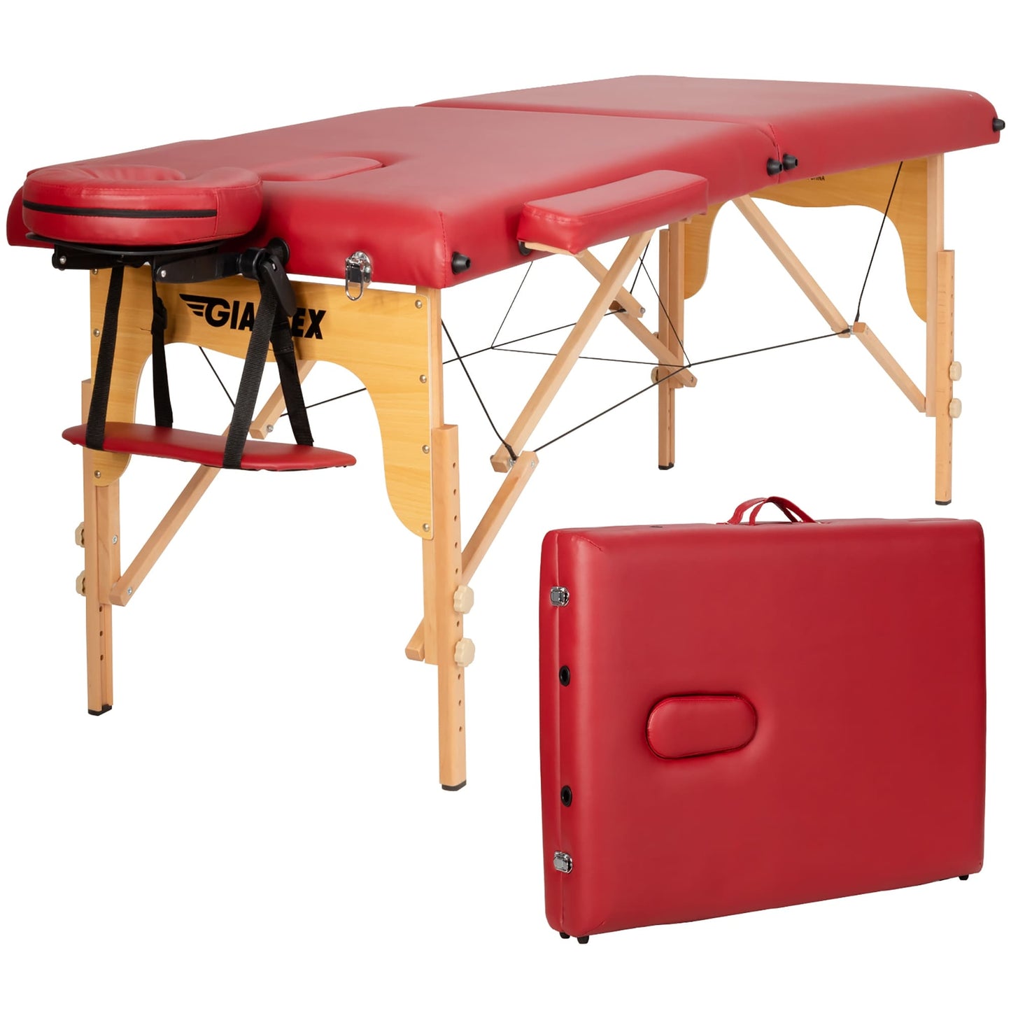 Table de massage portable 84''L, lit de spa facial réglable, pour tatouage, avec sac de transport.