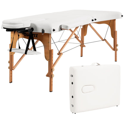 Table de massage portable 84''L, lit de spa facial réglable, pour tatouage, avec sac de transport.