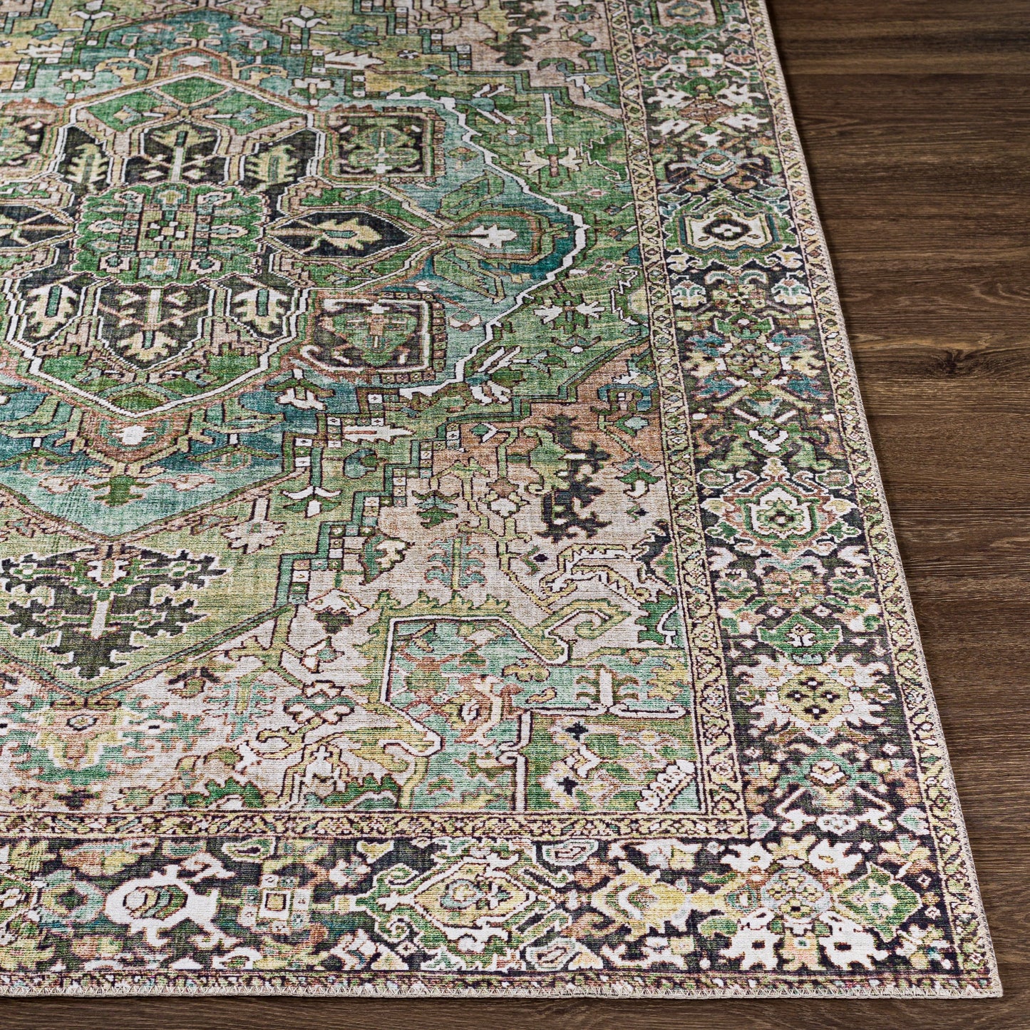 Livabliss Adenia Vintage Medallion Printed Area Rug