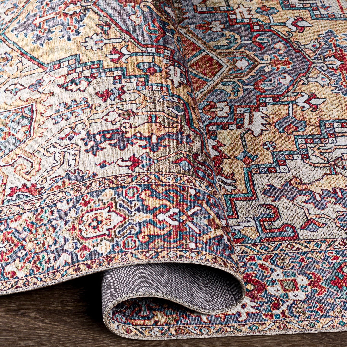 Livabliss Adenia Vintage Medallion Printed Area Rug