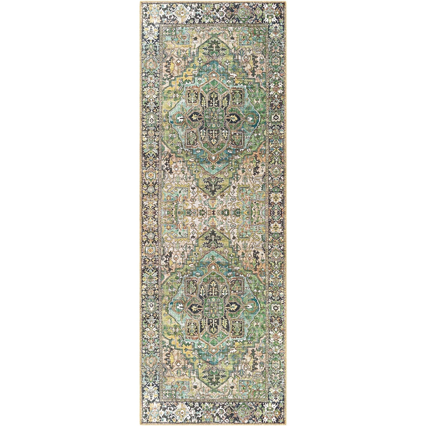 Livabliss Adenia Vintage Medallion Printed Area Rug