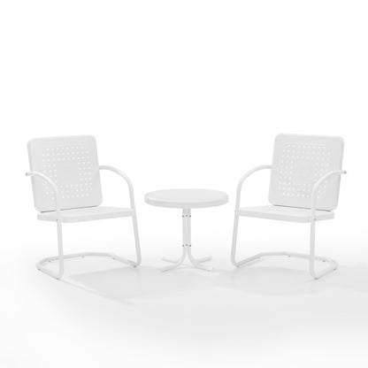 Ensemble de 3 chaises d'extérieur Crosley Bates - 84 L x 22 P x 35 H (les dimensions sont en pouces)