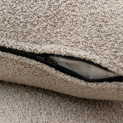 KINWELL Canapé 2 places en boucle avec coussins