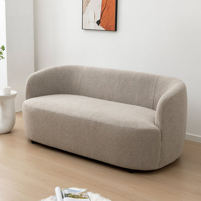 KINWELL Canapé 2 places en boucle avec coussins