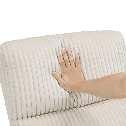 Braidy Corduroy Swivel Glider Manual Reclining Chair