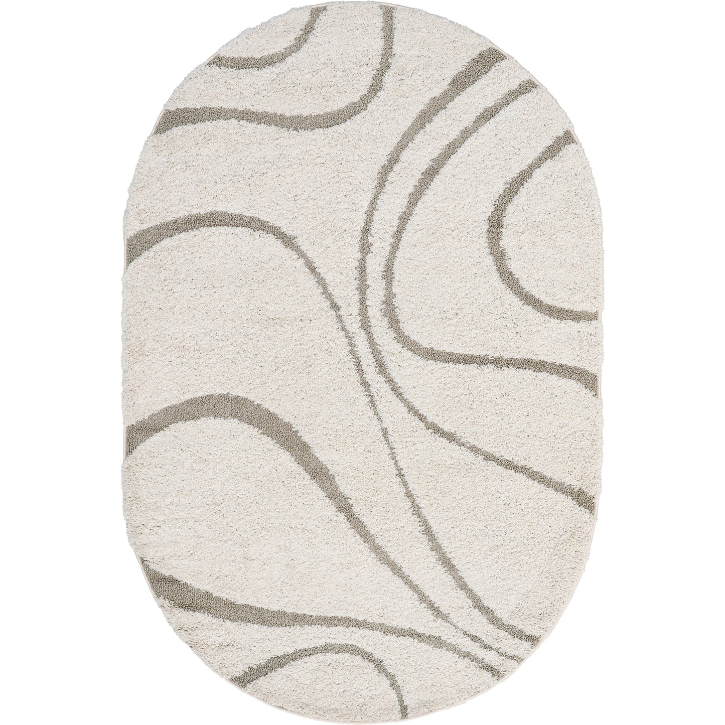 Nuloom Krista Contemporary Swirls Shag Area Rug