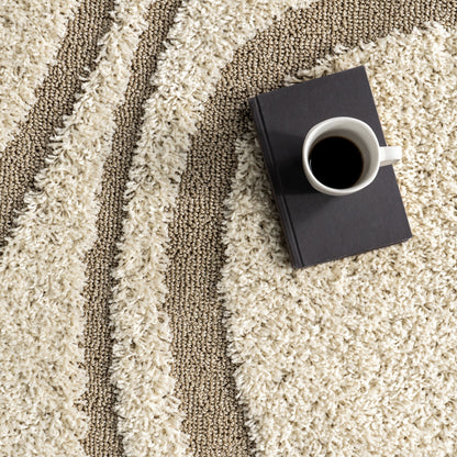 Nuloom Krista Contemporary Swirls Shag Area Rug