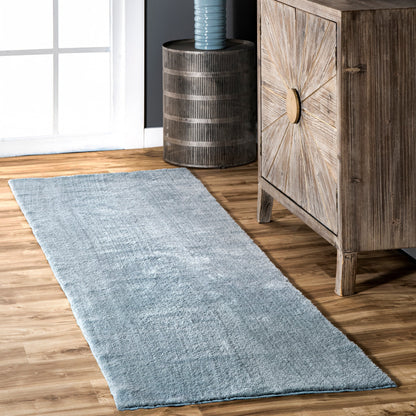 Nuloom Loni SuperiorWash Solid Machine Washable Shag Area Rug