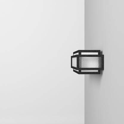 Lavery Camden Square, barre de bain à 3 lumières, couleur charbon vieilli et verre dépoli