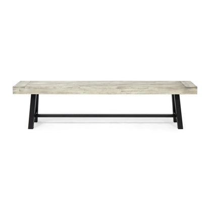 Carlisle Acacia Wood Outdoor Bench by Christopher Knight Home