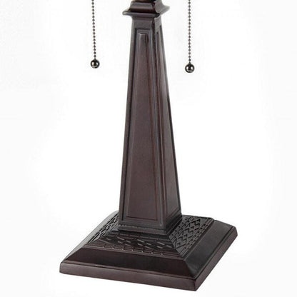 Lampe de table Tiffany Style Mission Design à 2 lumières