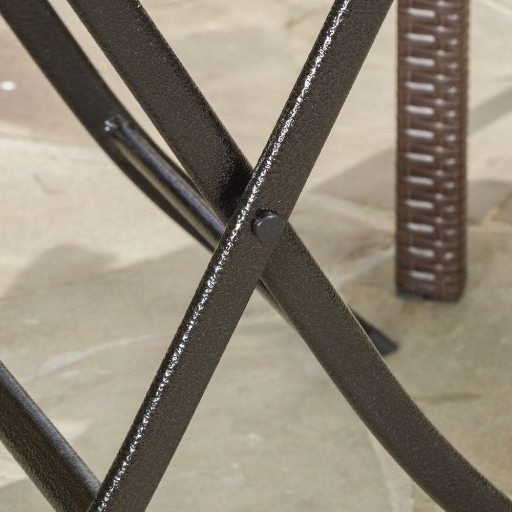 Ensemble de bistro en osier Elba 3 pièces de Christopher Knight Home