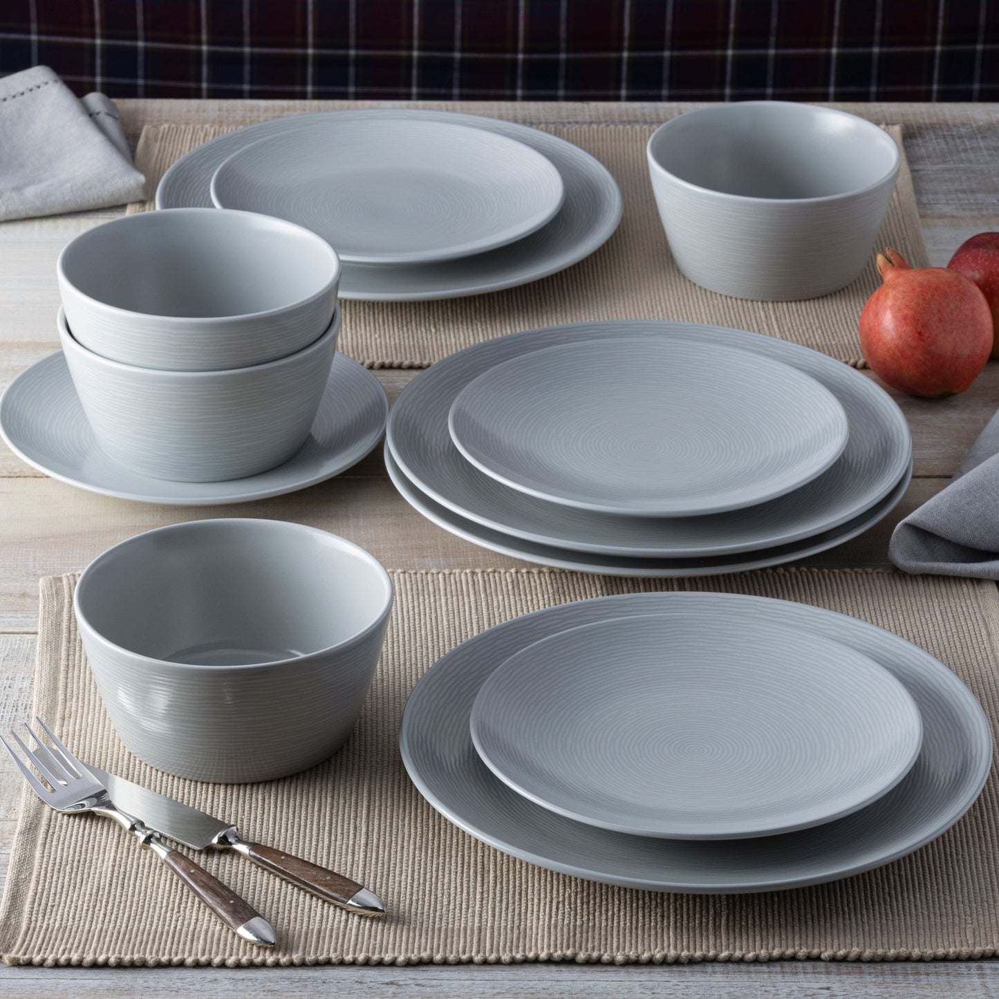 Service de vaisselle Noritake Colorscapes Swirl, 12 pièces, coupe, pour 4 personnes