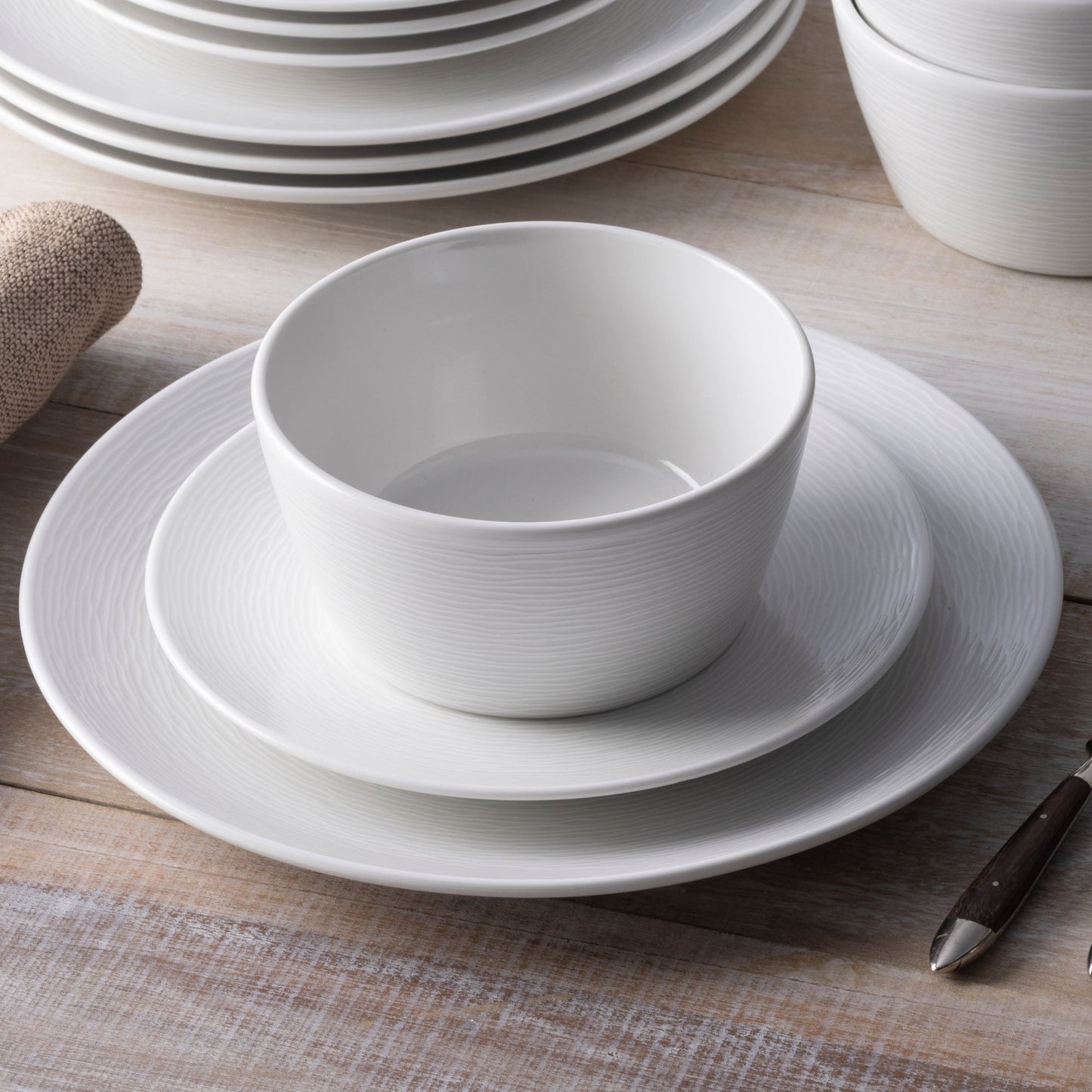 Service de vaisselle Noritake Colorscapes Swirl, 12 pièces, coupe, pour 4 personnes