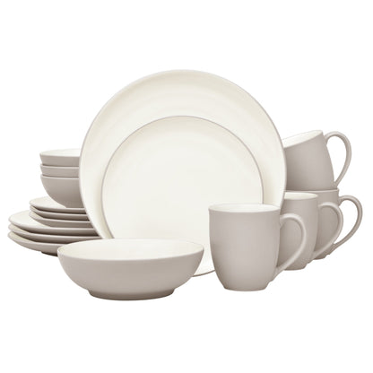 Service de table Noritake Colorwave, 16 pièces, style Coupe, pour 4 personnes