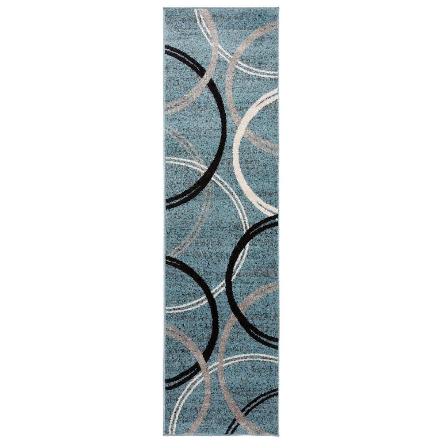 World Rug Gallery Contemporary Abstract Circles Design Area Rug