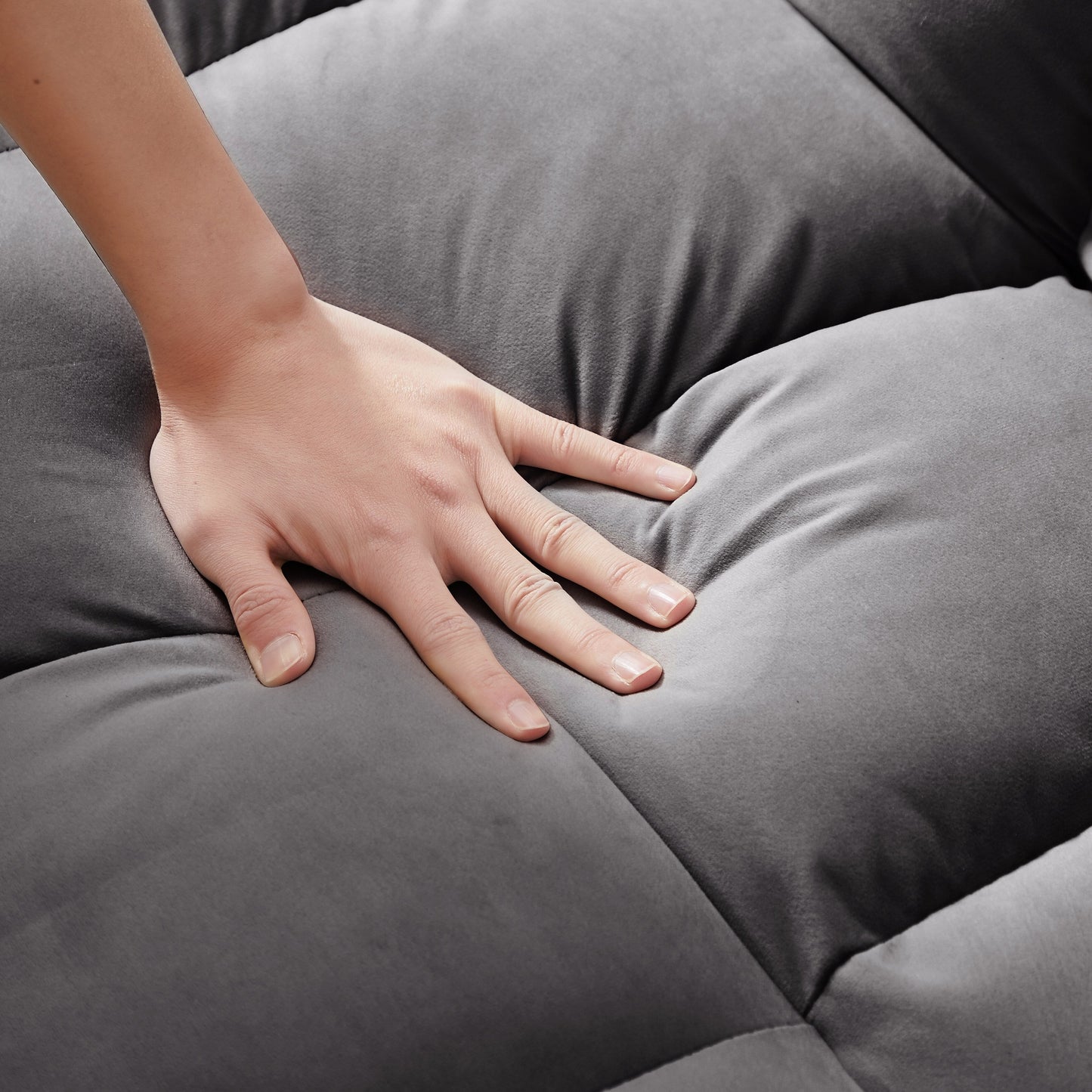 Convertible Sofa Bed with Adjustable Back and Wheel