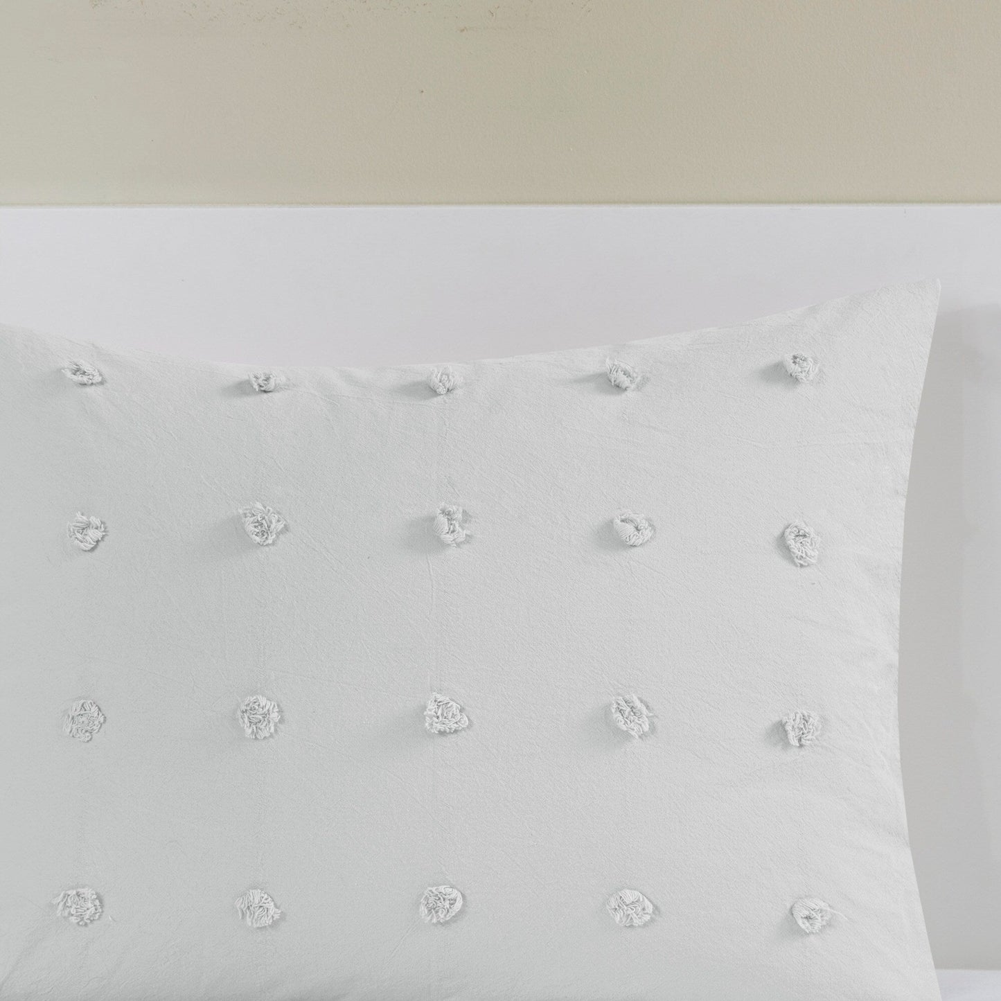 Intelligent Design Maize Cotton Jacquard Duvet Cover Set with Euro Shams and Throw Pillows