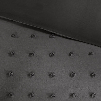 Intelligent Design Maize Cotton Jacquard Duvet Cover Set with Euro Shams and Throw Pillows