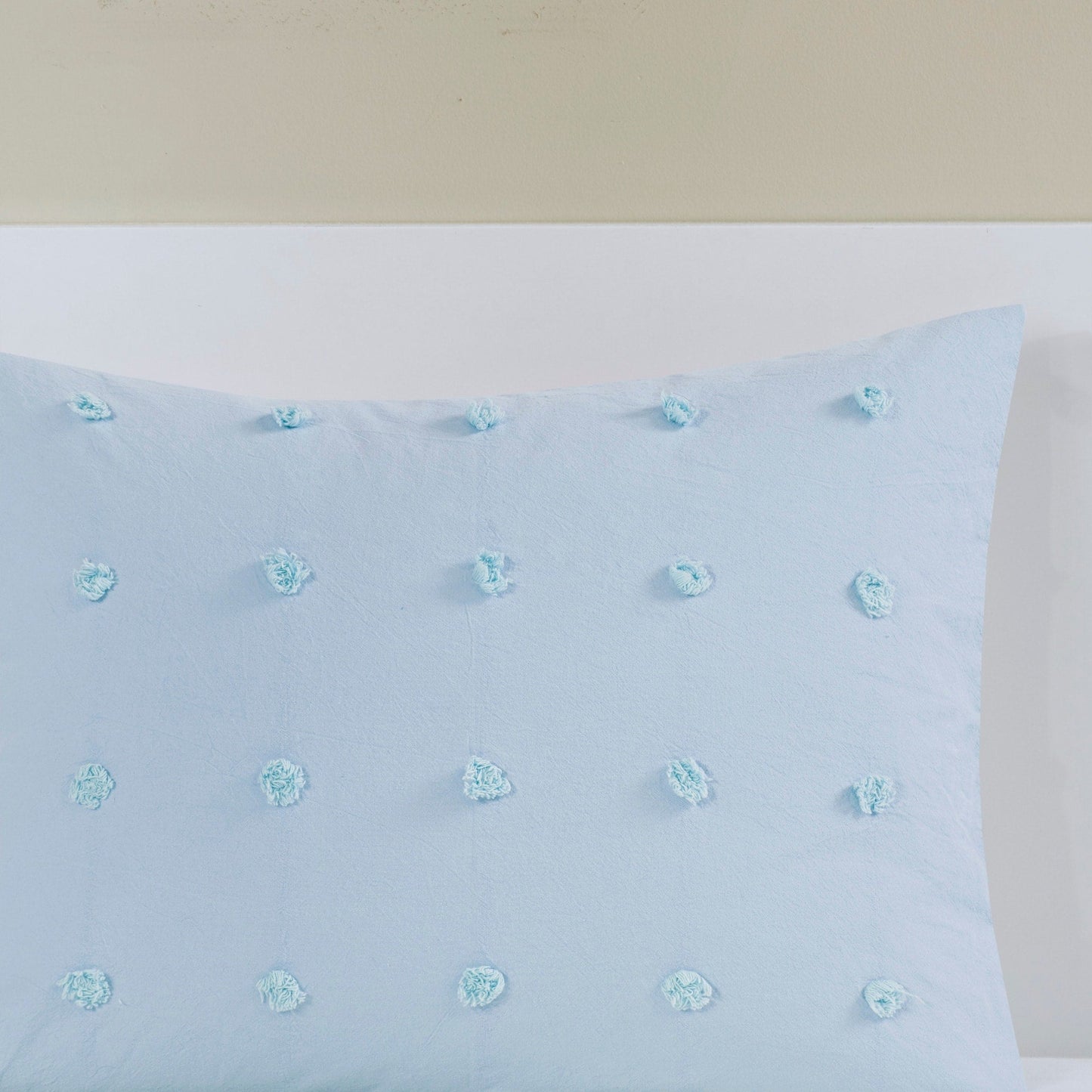 Intelligent Design Maize Cotton Jacquard Duvet Cover Set with Euro Shams and Throw Pillows