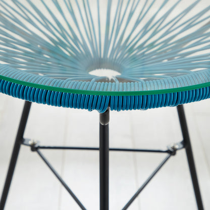 Corvus Sarcelles 3-Piece Modern Wicker Acapulco Bistro Set