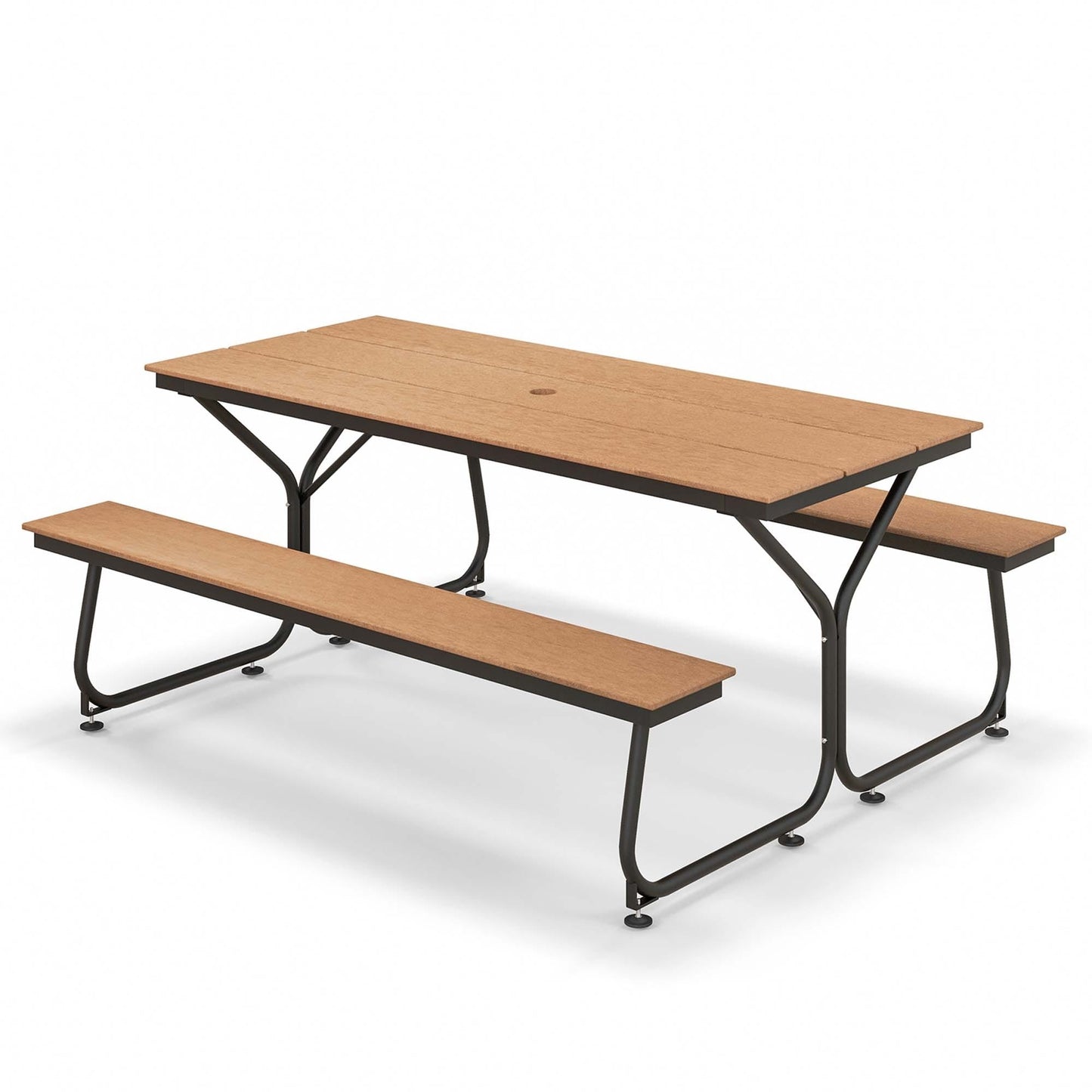 Ensemble table et banc de pique-nique Costway 6 pieds, pour extérieur, en HDPE, très résistant - Voir les détails
