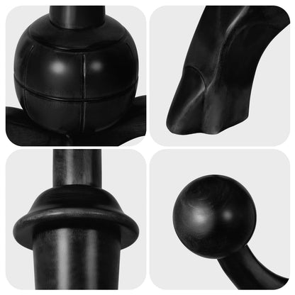 Porte-manteau sur pied en bois de caoutchouc en forme de branche d'arbre avec 8 crochets - 62,2 cm (l) x 179,5 cm (h)